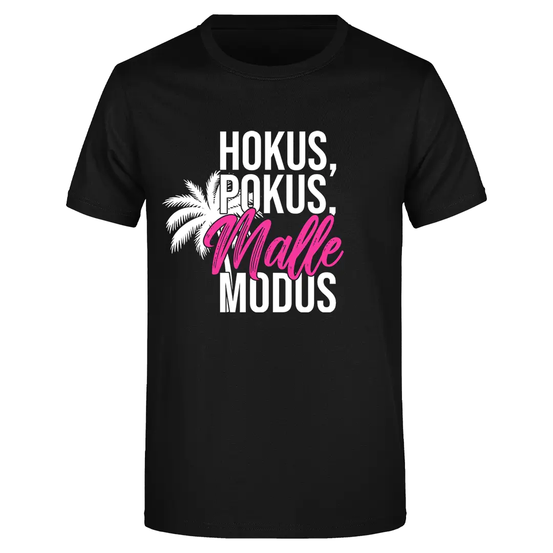 Hokus Pokus Malle Modus: Urlaub als T-Shirt-Aufdruck