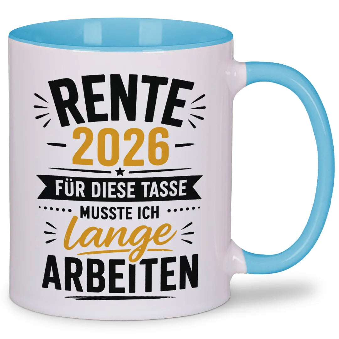 Rente 2026: für diese Tasse wurde lange gearbeitet